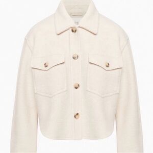 Aritzia Cropped Cream Ganna Jacket